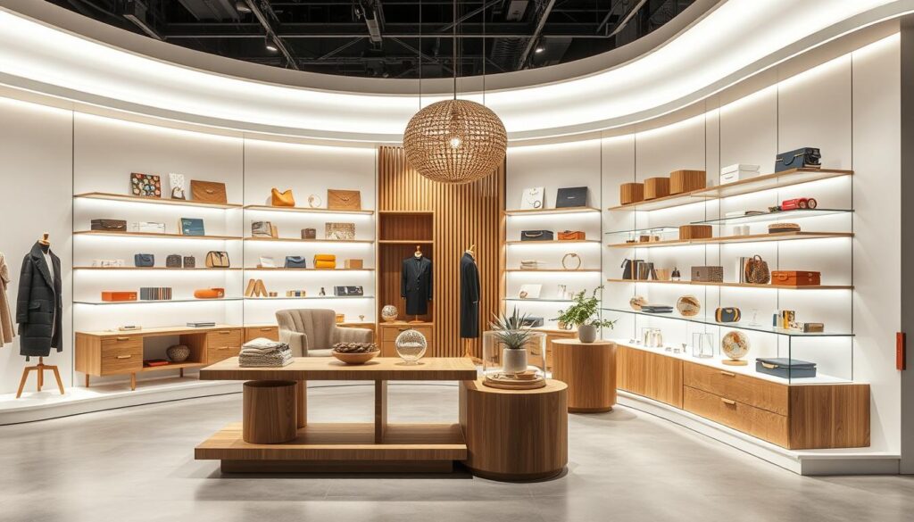 Ein Bild von einem modernen Shop-in-Shop-System