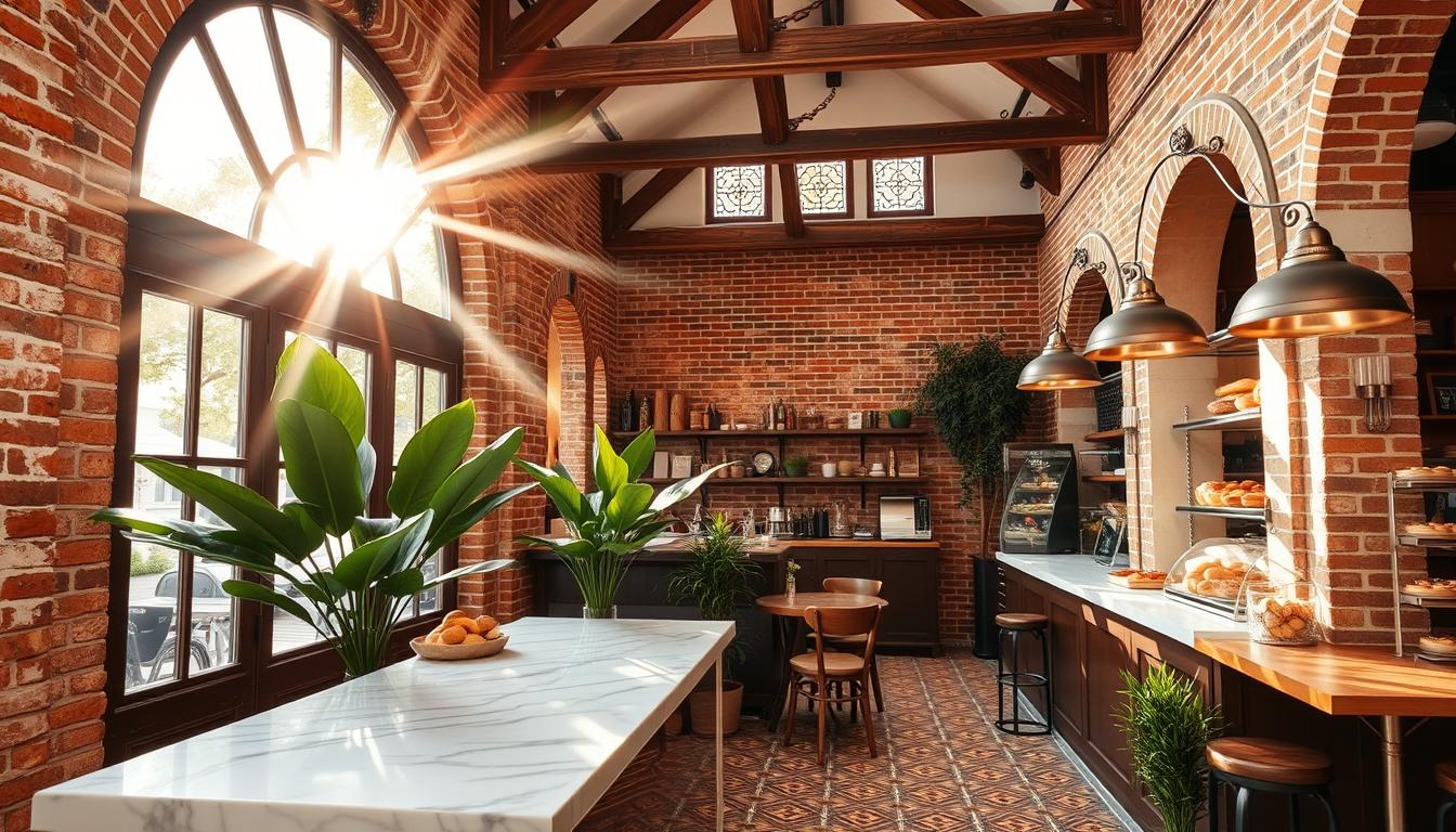 einzigartiges design für bäckerei-cafés