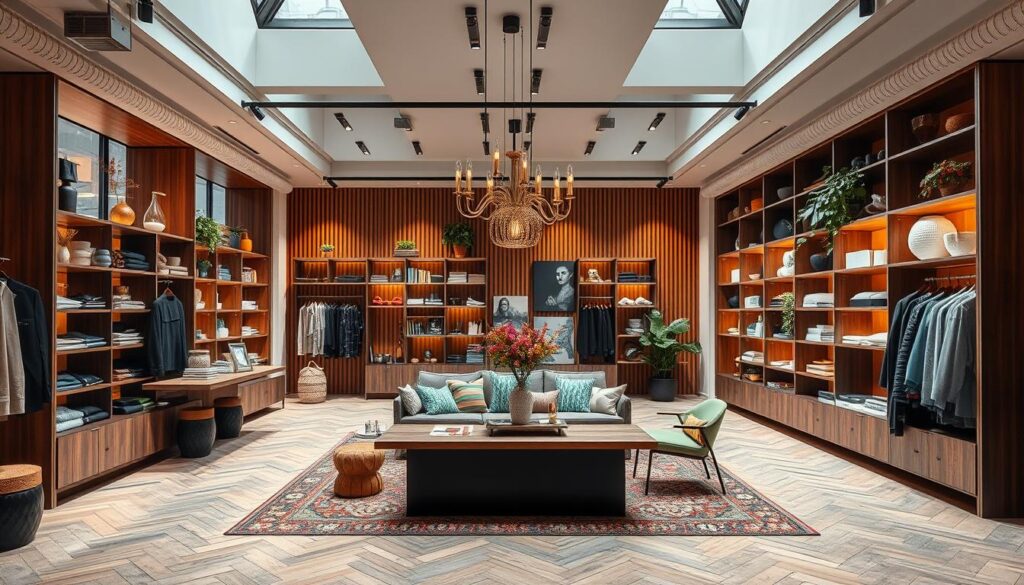 Generieren Sie ein Bild von einem modernen Lifestyle-Laden in Berlin