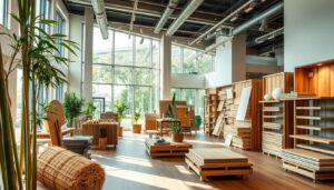 nachhaltige Ladenbaumaterialien verwenden